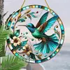Série de Pingentes Estilo Boêmio Pintado Temu Transfronteiriço Ornamentos Redondos Decorativos Coloridos de Acrílico para Interior e Exterior