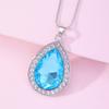 Colar de Amor de Gema Mágica de Sophia Nova Moda Cor Diamante Colar de Pingente de Coração