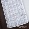 Accesorios de Arte para Uñas de Alta Calidad K9 Hielo Transparente Fondo Abierto Apilables con Pedrería Súper Brillantes Rectangulares Ovalados Acabado Perla Decoraciones de Uñas Apilables con Pedrería