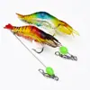 Cebo Luya Camarón Suave 7cm 5.8g Camarón Biónico Luminoso con Anzuelo Camarón Falso Cebo Falso Luya Lubina Pez Negro Boca Pellizcada Matar