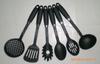 P-015H Espátula de Cozinha de Nylon, Concha para Sopa, Escorredor Escorredor Escorredor Garra para Espaguete Cabo de Borracha Plástico Colher para Espaguete Batedor de Ovos