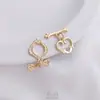 Ouro 14K Preenchido Cor Conservada Flor Trepadeira Formato de Vinha Moldura Retrô Formato de Ot Fivela DIY Joias Pulseira Colar Conectando Fivela Acessórios de Acabamento