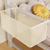 Cesta colgante para mesita de noche de dormitorio, estante de almacenamiento para barandilla de cama para productos de cuidado de la piel y cargadores, porta pañuelos, marcadores y teléfono para la oficina