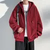 Moletom com Capuz de Manga Longa Cabelo Liso de Fábrica Outono 2023 Masculino Solto Marca da Moda Casual Cor Sólida Jaqueta para Meninos