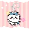 Chaveiro fofo do Chiikawa, Hachiware do Chiikawa dupla face em acrílico, pingente de decoração para bolsa de desenho animado, atacado