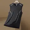Chaleco de Seda Hielo de Verano de Moda para Hombre, Delgado y Transpirable, Deportivo y Casual, Sin Marca, Nuevo Estilo de Moda