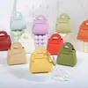 Porta-Moedas DIY Dobrável Colorido Couro PU Estilo Macaron Ins Acessório Chaveiro Clutch