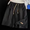Pantalones Cortos Plisados de Peso Pesado para Hombre Verano Delgados Pantalones Deportivos Baloncesto Marca de Moda Casual bf Holgados Secado Rápido Pantalones de Cinco Cuartos
