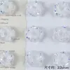 Novo Estilo Glitter Fino Gradiente Duas Cores Flor Rosa Amor Verdadeiro Contas Soltas DIY Pulseira com Contas Colar Brinco Acessórios Materiais