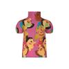 Miyake Top Elegante Cuello Alto Medio Estampado Elástico Moda Versátil Camiseta Fondo de Camisa de Otoño e Invierno Ropa Interior para Mujer