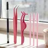 Pinça Curvadora de Cílios Portátil Pinça para Cílios Postiços Curvador de Cílios de Aço Inoxidável Curvador de Cílios Não Belisca a Pele Curvador de Cílios