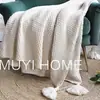 Manta para sofá estilo nórdico, manta para siesta de oficina, manta de hilo tejido con flecos, manta casual para aire acondicionado, fábrica mayorista para ventas transfronterizas