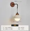 Lámpara de pared artística de travertino amarillo en estilo chino retro wabi-sabi para dormitorio, sala de estar, pared de fondo, pasillo y escalera, luz LED cálida
