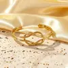 Pulsera de Acero de Titanio con Incrustaciones de Diamantes y Gypsophila, Resistente al Agua y que No se Desvanece, Chapada en Oro de 18 Quilates, Estilo Ins Versátil, Joyería para Pulsera, Europea y Americana Transfronteriza