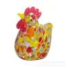 Artesanato com Esmalte Colorido Papagaio Fofo Galo Pequeno Galinha Pequena Desenho Animado Enfeites de Cristal Sala de Estar Casa Decoração Suave Pêndulo