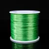 Fio Elástico Plano de 500m Alta Elasticidade Resistente ao Desgaste Fio para Miçangas Conjunto Completo de Cores para Artesanato Fio Plano para Montagem de Cristais Material
