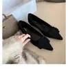 Versión de Piel de Oveja Elegante Punta Fina Cuadrado de Hebilla Versátil Gamuza Boca Baja Estampado de Leopardo Zapatos de Salón para Mujer 202 Nuevo Estilo Primavera y Otoño