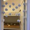 Cortina de puerta de nube, adornos colgantes decorativos para habitación de niños, libro rojo pequeño, cortina de cuentas para ventana de entrada, hecha a mano, bricolaje, tonto y lindo