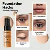 Base Hidratante Líquida Mais Vendida Internacionalmente Base Cremosa Esconde Marcas de Acne e Cobre Olheiras Base Líquida à Prova d'Água de Longa Duração Atacado
