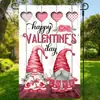 Bandera de Jardín Moderna para el Día de San Valentín 2026 Poliéster Estampado de Corazón Aniversario Boda Bandera para Exteriores Bandera de Césped