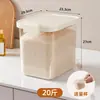 Contenedor de Almacenamiento de Arroz de Grado Alimenticio para Uso Doméstico, a Prueba de Insectos, a Prueba de Humedad, Cubo de Arroz Sellado, Caja de Arroz de 20 Libras para Granos y Harina
