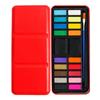 Tinta aquarela sólida Cross-Border Red Iron Box, 12 cores, ecológica, para grafite, ideal para crianças em idade pré-escolar.