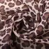 2024 Nuevo Verano Moda Europea y Americana Estampado de Leopardo Corbata Bufanda de Seda Combinación para Todo Algodón y Lino Diamante Diadema