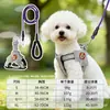 Coleira Peitoral para Cachorro-Estilo Colete para Passeio de Animais de Estimação para Cães Pequenos e Médios Como Shiba Inu, Corgi, Bichon e Teddy