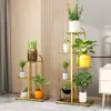 Suporte de Flores para Uso Doméstico Interno, Suporte de Vasos de Flores para Sala de Estar, Estante de Armazenamento de Chão, Suporte Dobrável de Múltiplas Camadas para Plantas Verdes, Economizador de Espaço