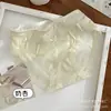 Roupa Íntima Feminina Renda Sexy Pura Luxúria Cintura Média Malha Transparente Suave Amigável à Pele Verão Fino Seda de Gelo Três Velocidades