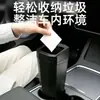 Cubo de basura para coche con tapa, Caja de almacenamiento multifuncional para coche tipo prensa, Caja de almacenamiento para escritorio del hogar, Cubo de basura portátil