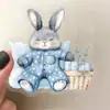 50 Pegatinas de Invierno Doble Transparente Mascota Transparente Impermeable Dibujo Animado Pintado DIY Manual Teléfono Móvil Maleta Decoración Pegatinas