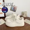 Tênis Brancos da Moda Off-White com Solado Grosso para Mulheres, Fofos e Peculiares, Tênis Respiráveis de Nicho para Venda por Atacado Primavera e Outono 2026, Tênis Esportivos Estilo Pão