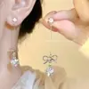 Brincos com Contas, Estilo de Clipe para Mulheres Sem Orelhas Furadas, Brincos de Noiva para Casamento, Novo Modelo 2025 com Acabamento de Luxo