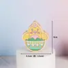 Ovos de Páscoa de Madeira em Formato de Ovo - Ornamentos Populares Transfronteiriços - Artesanato para Decoração de Casa de Fazenda - Lascas de Madeira para Pintura e Grafite Infantil