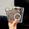 Adecuado para iPhone Duo Ice Mist Funda Magnética con Sensación de Piel Apple 18Fold con Plegado y Rebote Automático del Eje Central