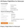 Fábrica de Origen Pantalla de Instrumentos para Patinete Eléctrico Venta al por Mayor Modelo Xiaomi Tubo Digital LED Colorido Ultra Delgado