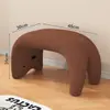 Banquillo Pequeño para el Hogar, Taburete Bajo, Taburete para Sofá, Banco Acolchado Suave, Taburete Popular para Mesa de Café en la Sala de Estar, Taburete Infantil de Madera Maciza, Silla Pequeña