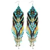 Aliexpress Popular de Venta Caliente Pendientes Largos Geométricos Coloridos Bohemios y Accesorios Venta al por Mayor Dropshipping