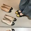 Mocassins Femininos Estilo Francês Bico Redondo com Elevação Oculta Novo Estilo Outono 2026 Laço Elegante Combina Bem com Saias Sapatilhas