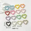 Varios Estilos de Pinzas de Resorte Incrustadas con Diamantes, Llaveros Pintados de Colores, Clips de Juguete Hechos a Mano Color Caramelo para DIY, y Piezas de Accesorios