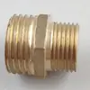 Conector de cobre de doble rosca macho de 4 puntos a 3 puntos, adaptador directo roscado, accesorios de fontanería, 2 puntos al por mayor