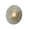 Luo SanhuaLuminária de Parede Toda em Cobre para Parede de Fundo da Sala de Estar, Cabeceira do Quarto, Luminária de Parede para Estudo, Luminária de Entrada de Corredor de Vidro