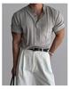 Camiseta Retrô Americana Peso Pesado Manga Curta Camisa Polo Masculina Maduro e Estável Fitness Muscular Esportivo Casual Top