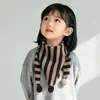 Cachecol Infantil Outono e Inverno Meninos e Meninas Listrado Xale Cachecol de Pescoço para Bebê Cachecol Triângulo Quente Faixa de Cabeça Proteção para Orelhas Proteção para o Pescoço