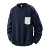 Moletom Casual Masculino Plus Size com Gola Redonda, Tamanho Extra Grande e Gordo, Solto, Preguiçoso e Versátil, Atacado de Comércio Exterior Transfronteiriço, Versão Coreana e Estilo de Hong Kong
