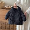 Jaqueta de Penas para Bebê Menino, Novo Estilo de Inverno, Roupa à Prova de Frio Classe A para Bebês, Casaco com Capuz para Meninas, Comprimento Médio, 90% Penas de Pato Branco