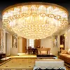 Lámpara de Techo Redonda de Cristal para Sala de Estar Lámparas LED Modernas y Sencillas Iluminación de Estilo Europeo Atmosférico para Restaurante Dormitorio