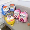 Mochila escolar de dibujos animados de PU para estudiante de jardín de infantes 3-5 años grande, mediana y pequeña para niños y niñas mochila para bebé anti-pérdida