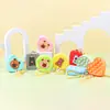 Bolsa para Monedas de Silicona Mini Cartera Portátil Dibujos Animados Linda Bolsa de Almacenamiento Estuche para Auriculares Bolsa con Llavero Colgante Pequeño